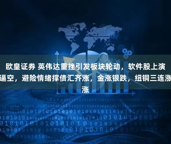 欧皇证券 英伟达重挫引发板块轮动，软件股上演逼空，避险情绪撑债汇齐涨，金涨银跌，纽铜三连涨